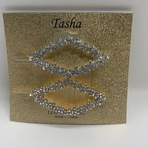 NWT Tasha Rhinestone Floral Hair Accessories Burettes